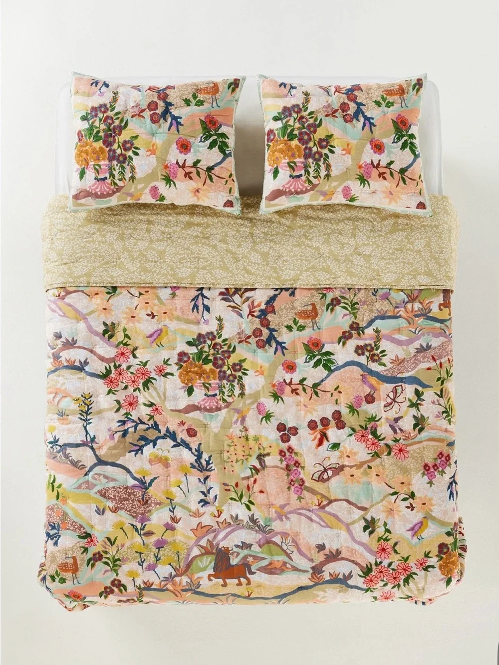 Anthropologie The Printed Textured Cotton Quilt Collections, Nora, King